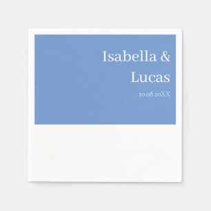 Cornflower Blue Wedding  Napkin