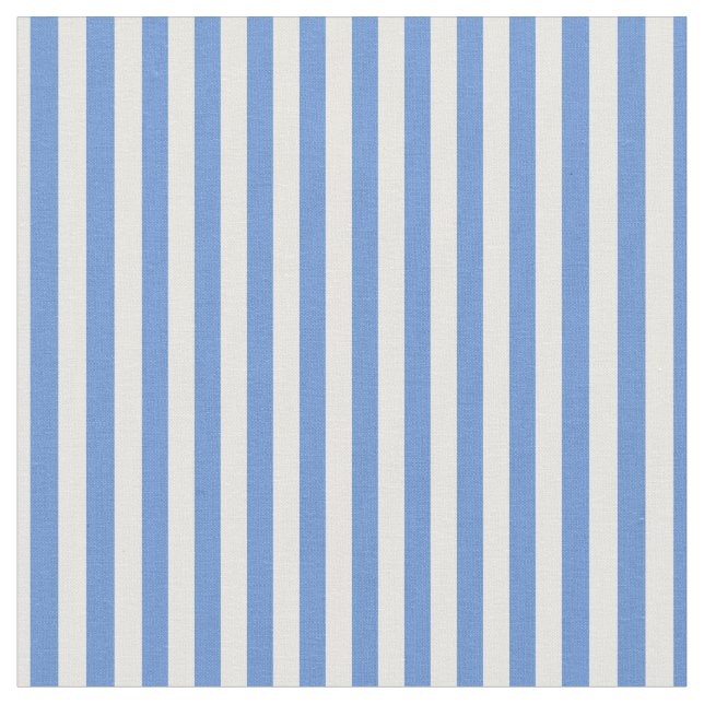 Cornflower Blue & White Fabric (Close Up)