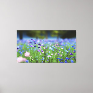 Cornflower Blue Wrapped Canvas