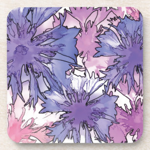 Cornflower Collage Coaster