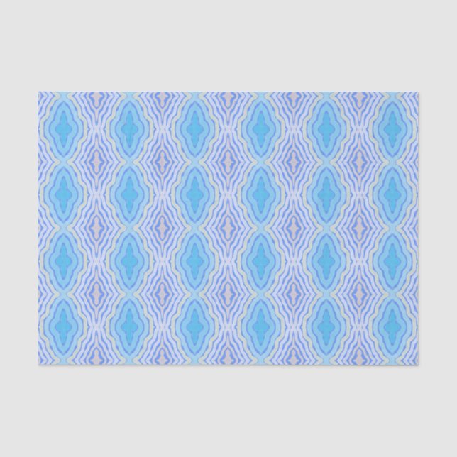 Cornflower Complimentary Colours Shabby Chic Desig Tissue Paper (Front)