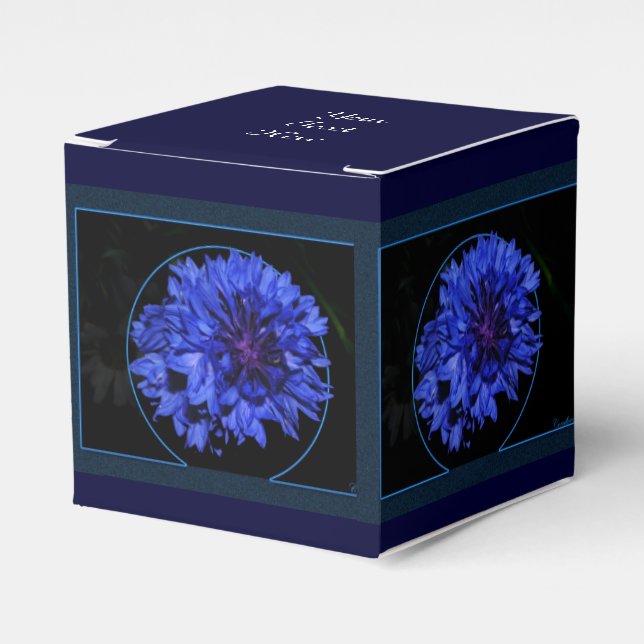 Cornflower Favour Box (Front Side)