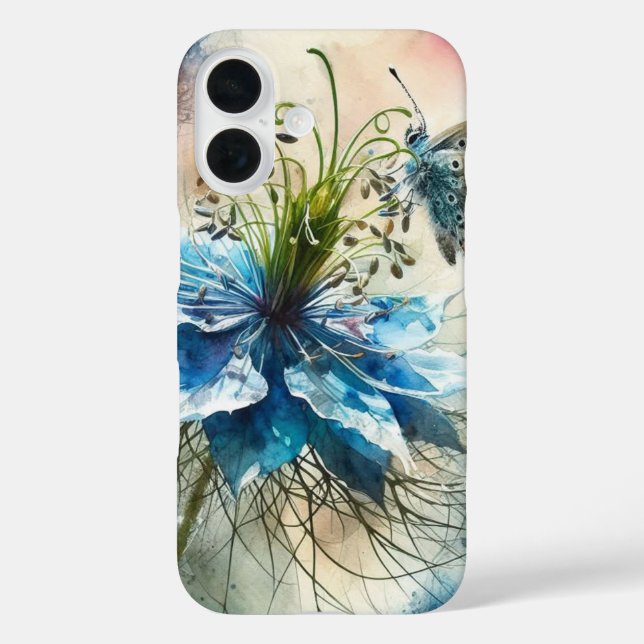 cornflower Iphone 16 case (Back)