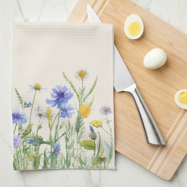 Cornflower Kitchen Towel (Quarter Fold)