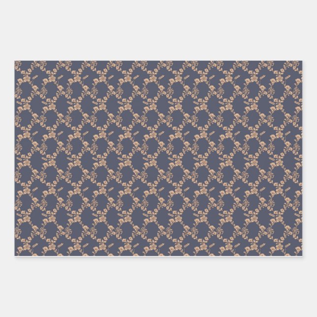  Cornflower lattice Wrapping Paper (Front 3)