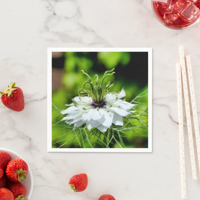 Cornflower Paper Napkins (Insitu)