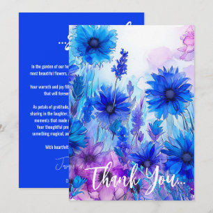 💍 Cornflowers and Lavender Bliss Thank You Card