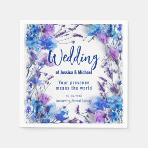 💍Cornflowers and Lavender  Napkin