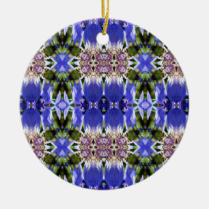 CORNFLOWERS CERAMIC TREE DECORATION
