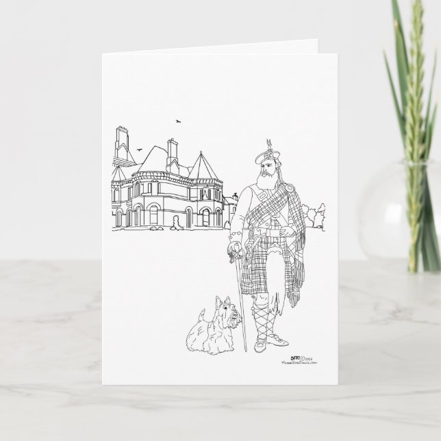 Cornhill Castle Scotland Card (Front)