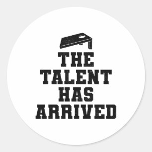 Cornhole Bean Bag Toss Outdoor Lawn Game Classic Round Sticker