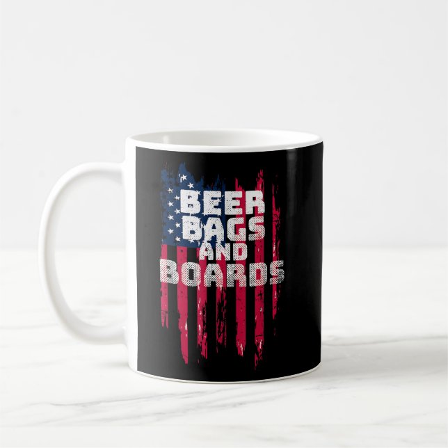 Cornhole Beer Bags and Boards Coffee Mug (Left)