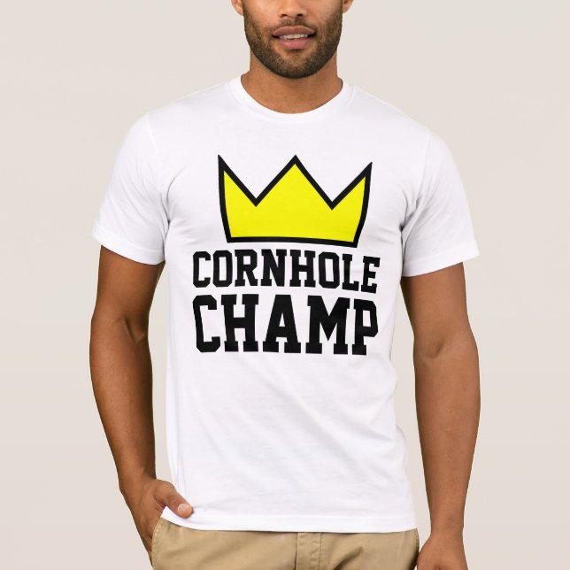 CORNHOLE CHAMP T-shirts (Front)
