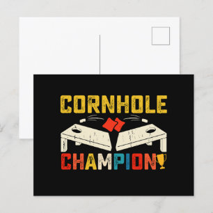 Cornhole Champion American USA 4th Of July  Postcard