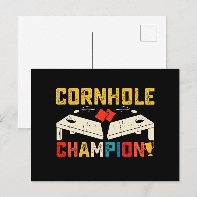 Cornhole Champion American USA 4th Of July  Postcard (Front/Back)