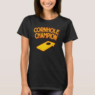 Cornhole Champion Cornhole Team Bean Bag Cornhol T-Shirt