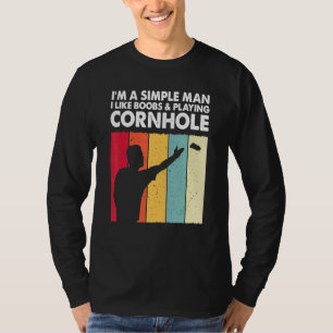 Cornhole Champion King Cornhole Player Dad Team T-Shirt