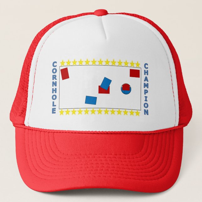 Cornhole Champion Trucker Hat (Front)