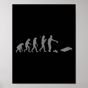 Cornhole Design For Men Women Kids Corn Hole Playe Poster