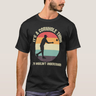 Cornhole Designs For Men Women Bean Bag Toss Playe T-Shirt