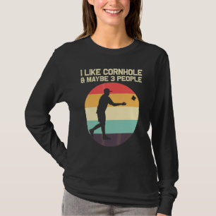 Cornhole Designs For Men Women Bean Bag Toss Playe T-Shirt