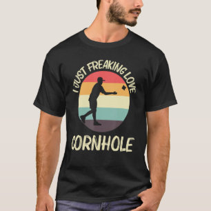 Cornhole Designs For Men Women Bean Bag Toss Playe T-Shirt