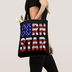 Cornhole Funny Bean Bag Toss Corn Star USA Flag