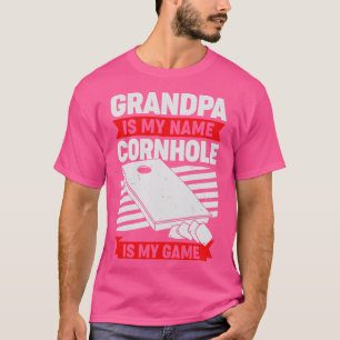 Cornhole Grandpa Bean Bag Toss Grandfather Gift  T-Shirt
