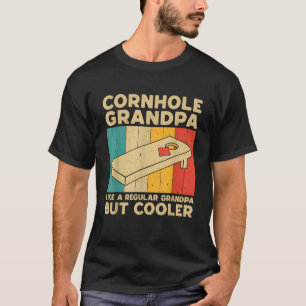 Cornhole Grandpa Funny Vintage Cornhole Graphic T-Shirt
