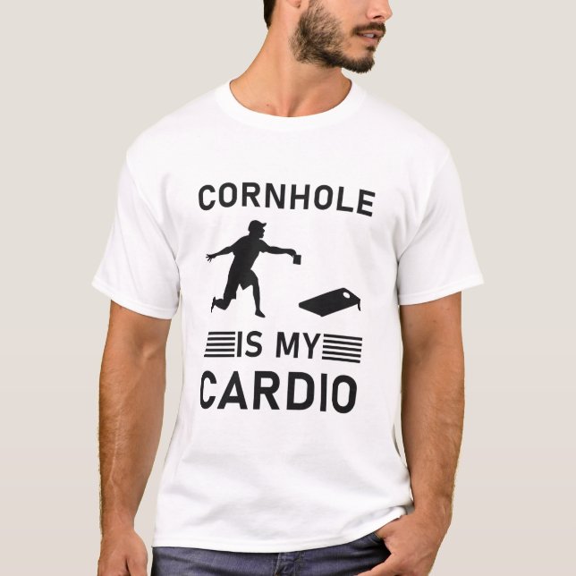 Cornhole is my Cardio - Cornhole T-Shirt (Front)