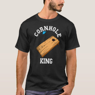 Cornhole King Tossing Bean Bag Board Game T-Shirt