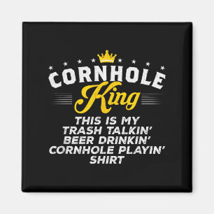 Cornhole King Traalkin Funny Cornhole Gift Magnet