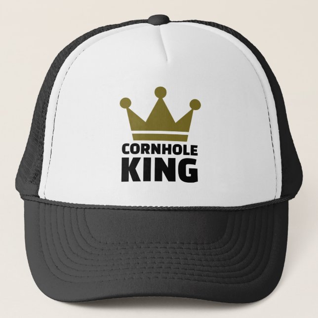 Cornhole king trucker hat (Front)