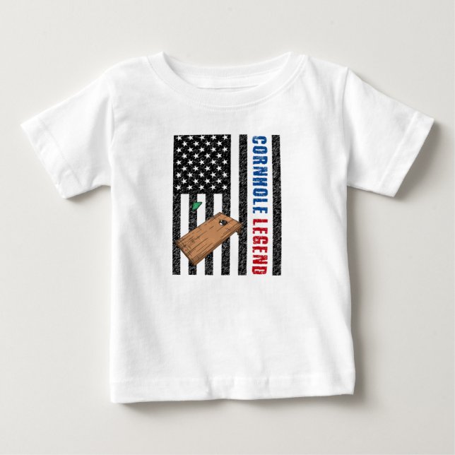 Cornhole Legend USA Baby T-Shirt (Front)
