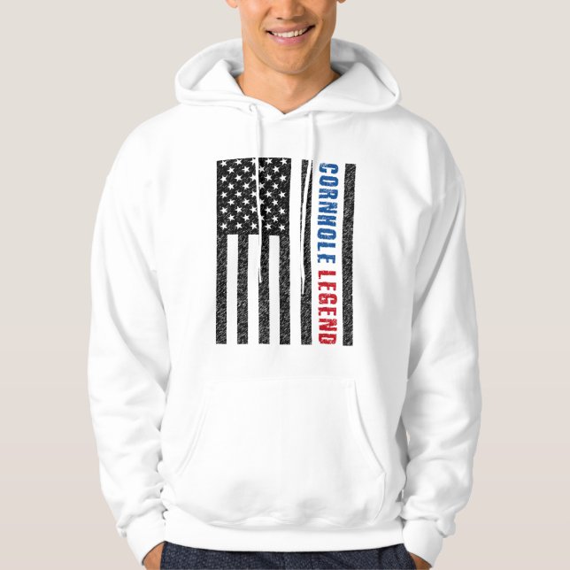 Cornhole Legend USA Hoodie (Front)