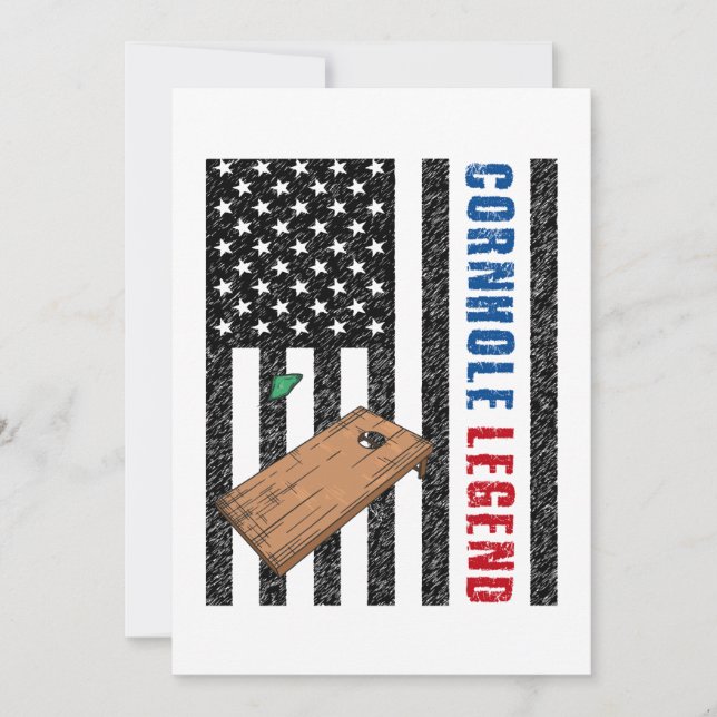 Cornhole Legend USA Invitation (Front)