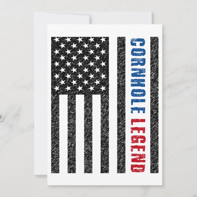 Cornhole Legend USA Invitation (Front)