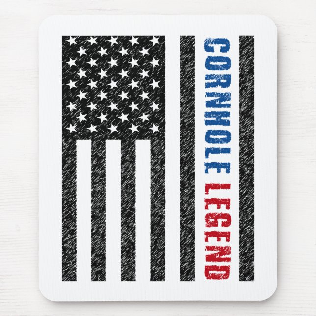 Cornhole Legend USA Mouse Mat (Front)