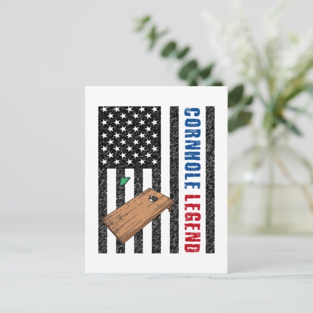 Cornhole Legend USA Postcard (Standing Front)