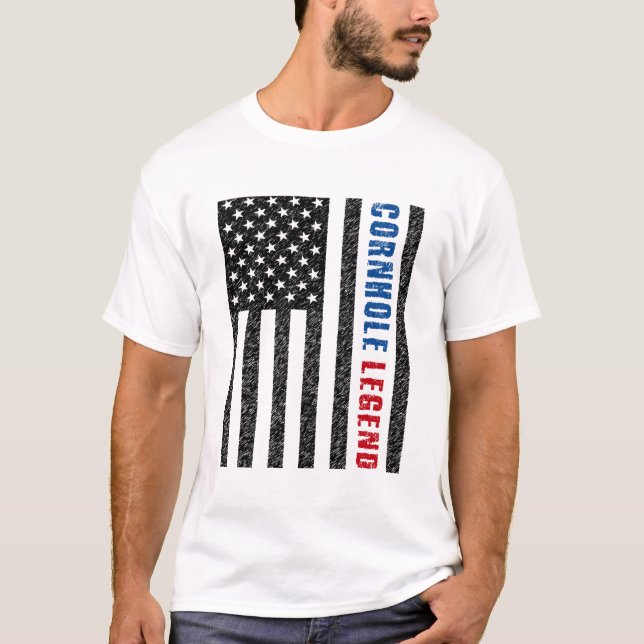 Cornhole Legend USA T-Shirt (Front)