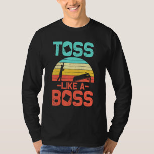Cornhole Men Women Cool Cornhole Toss Like A Boss T-Shirt