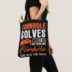 Cornhole solves most of my problems Cornhole Tote Bag