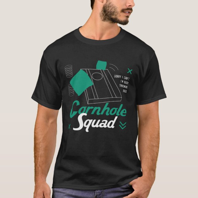 Cornhole Squad Wilderness Ironic Saying T-Shirt (Front)