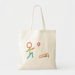 Cornhole Stickman Tote Bag