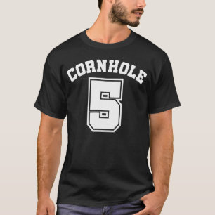 Cornhole Team Athlete ONE to FIVE 5 T-Shirt