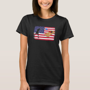 Cornhole Usa Flag CornholeTeam Bean Bag Cornhole T-Shirt
