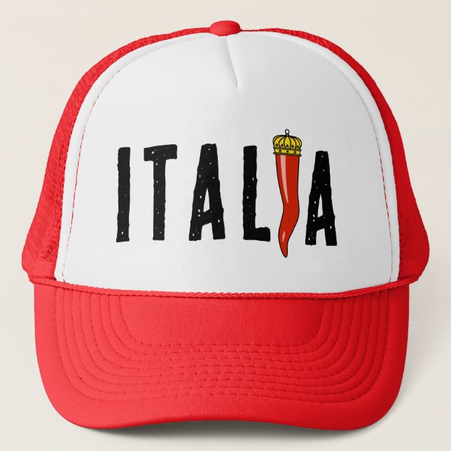 Cornicello & Italia Trucker Hat (Front)