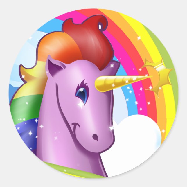 Cornify unicorn stickers (Front)