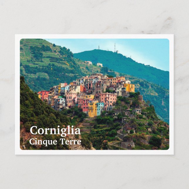 CORNIGLIA - Cinque Terre - Italy - PANORAMA Postcard (Front)