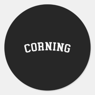Corning classic round sticker